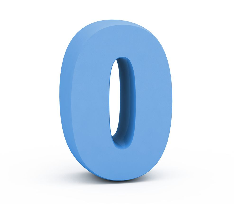 The numeral 0, which is an oval. I'm not sure if blind people tend to know that zero is an oval.