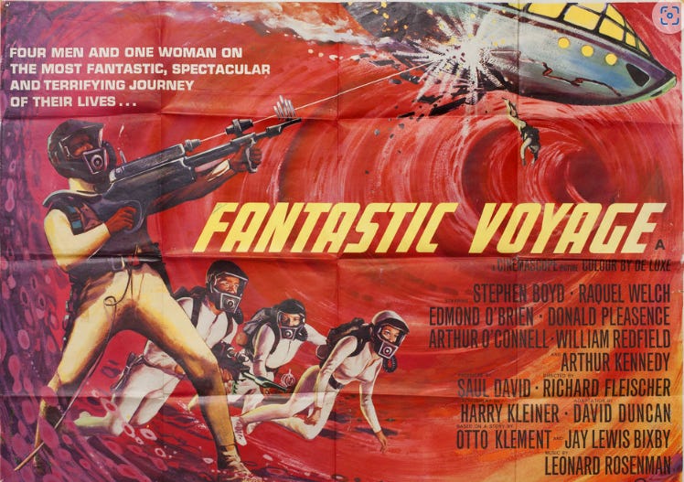 poster from Fantastic Voyage movie (1980s medical forecasts)