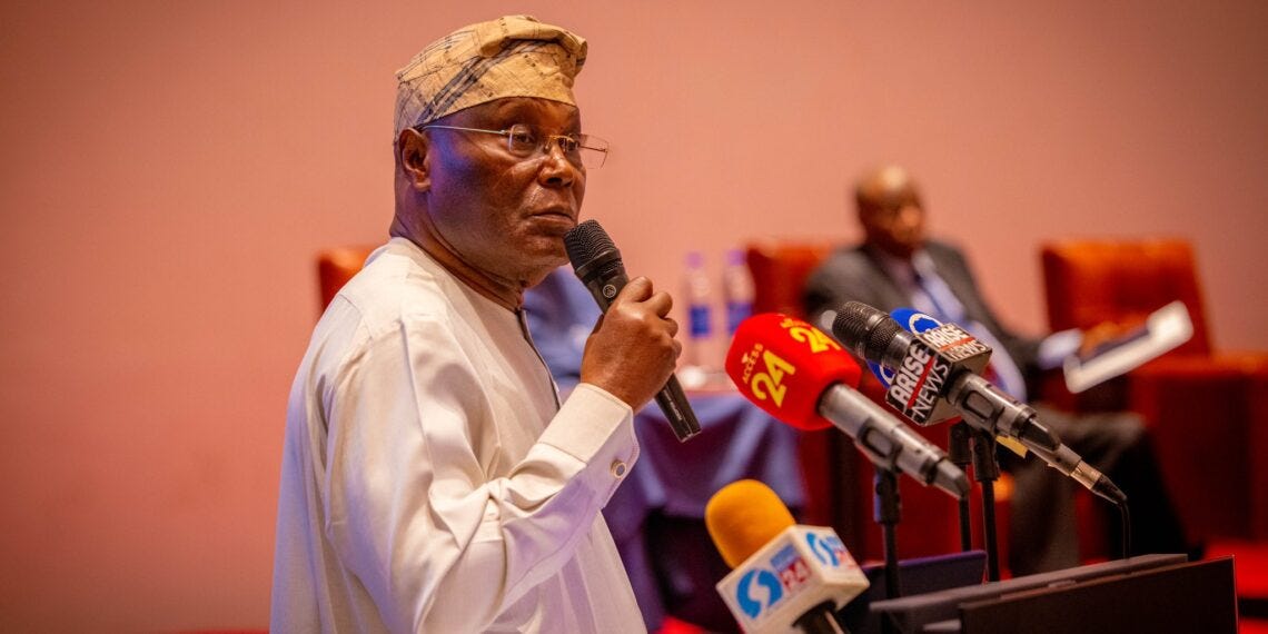 Presidential candidate of the Peoples Democratic Party (PDP), Atiku Abubakar meets the Nigerian Guild of Editors