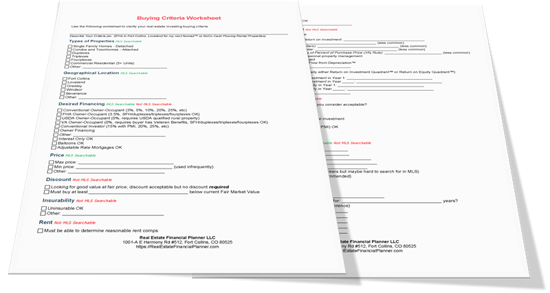 Buying Criteria Worksheet