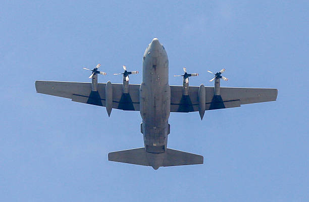Humanitarian aid supplies are airdropped by military cargo planes over the western part of Deir al-Balah, Gaza, on July 28, 2025. The aid parcels...
