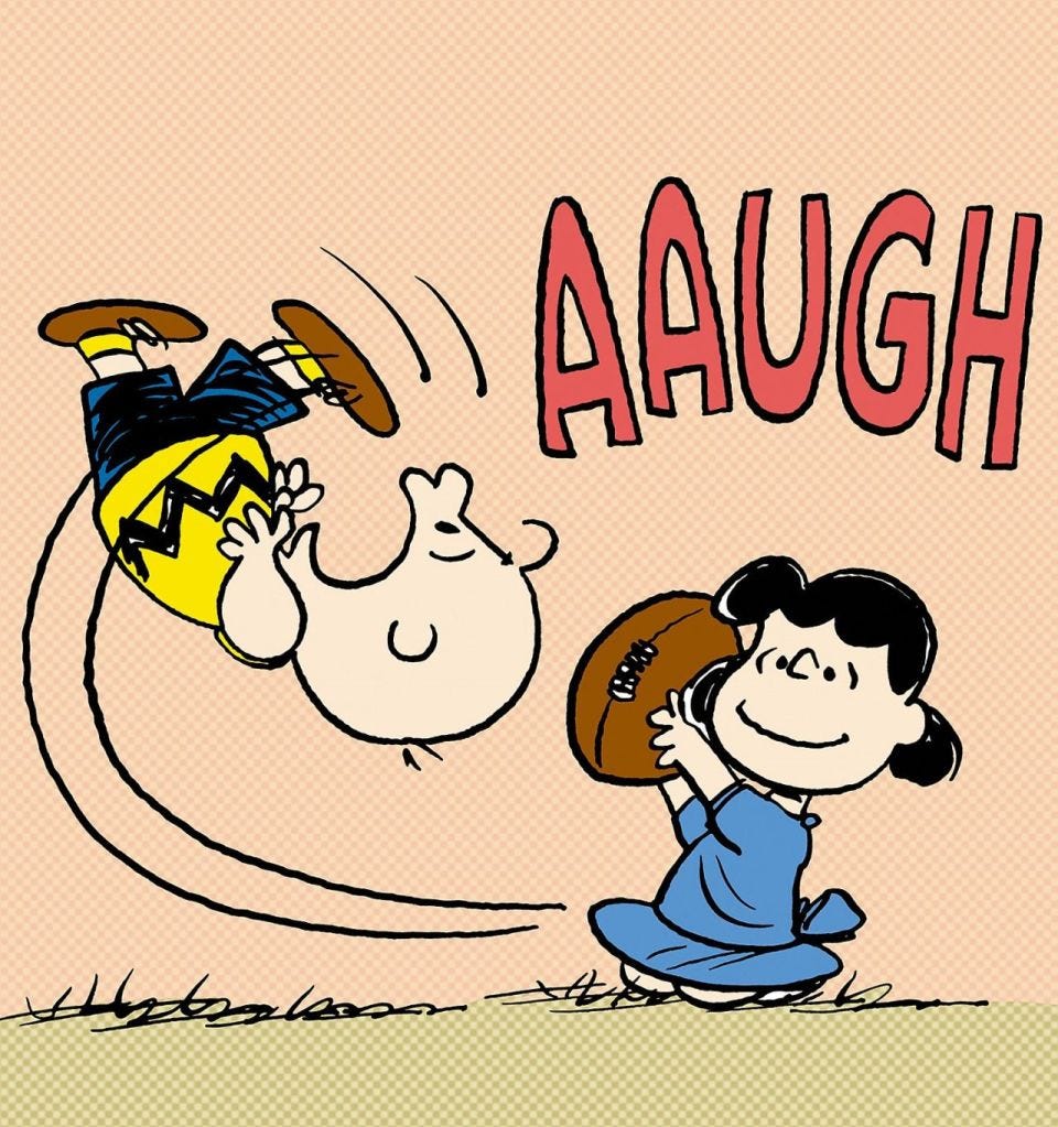 Charlie Brown, Lucy…and that football | The People's Therapist