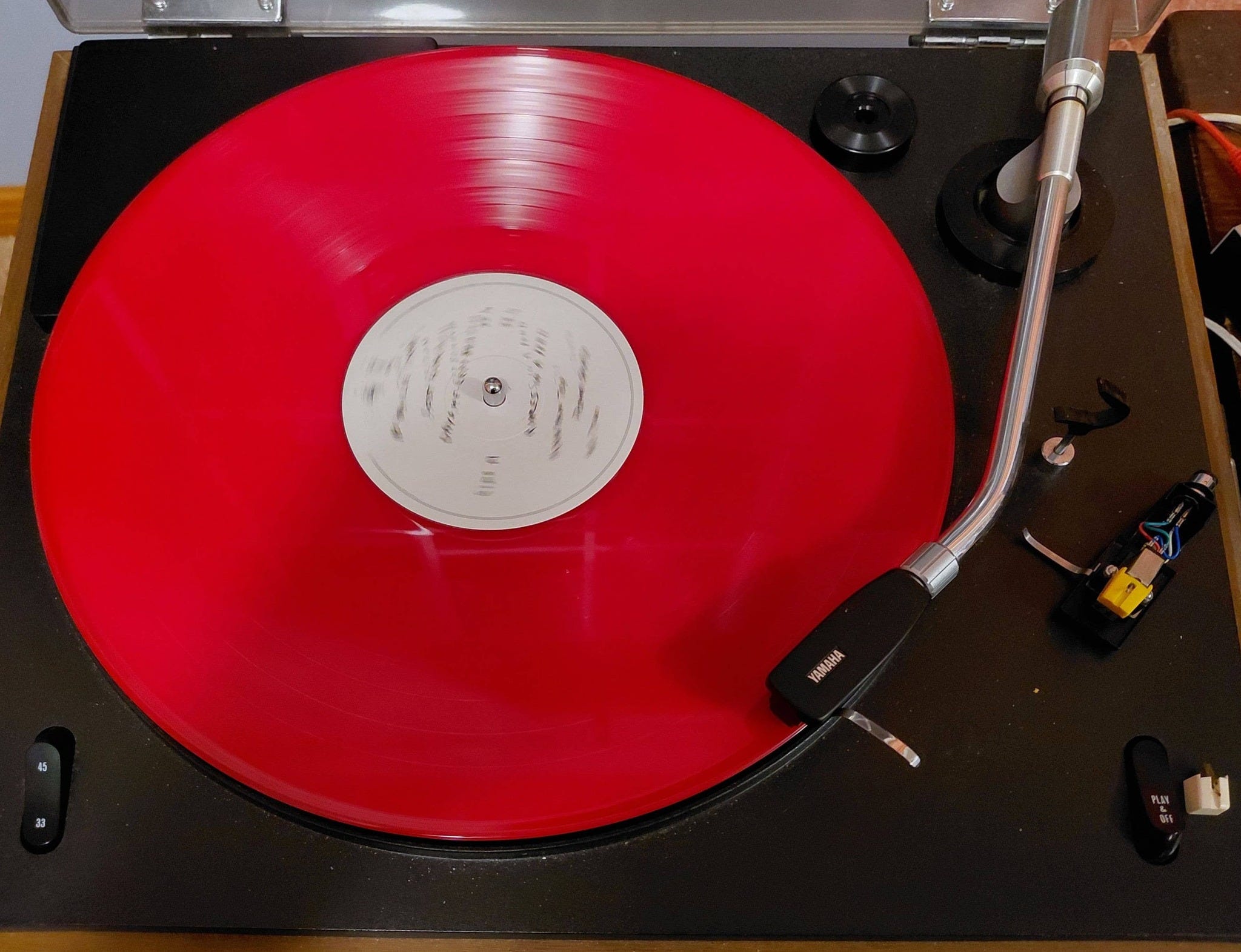 May be an image of record player