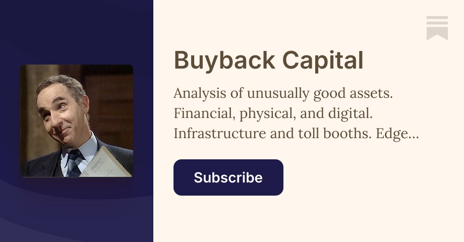 Buyback Capital | Forbes Jamieson | Substack
