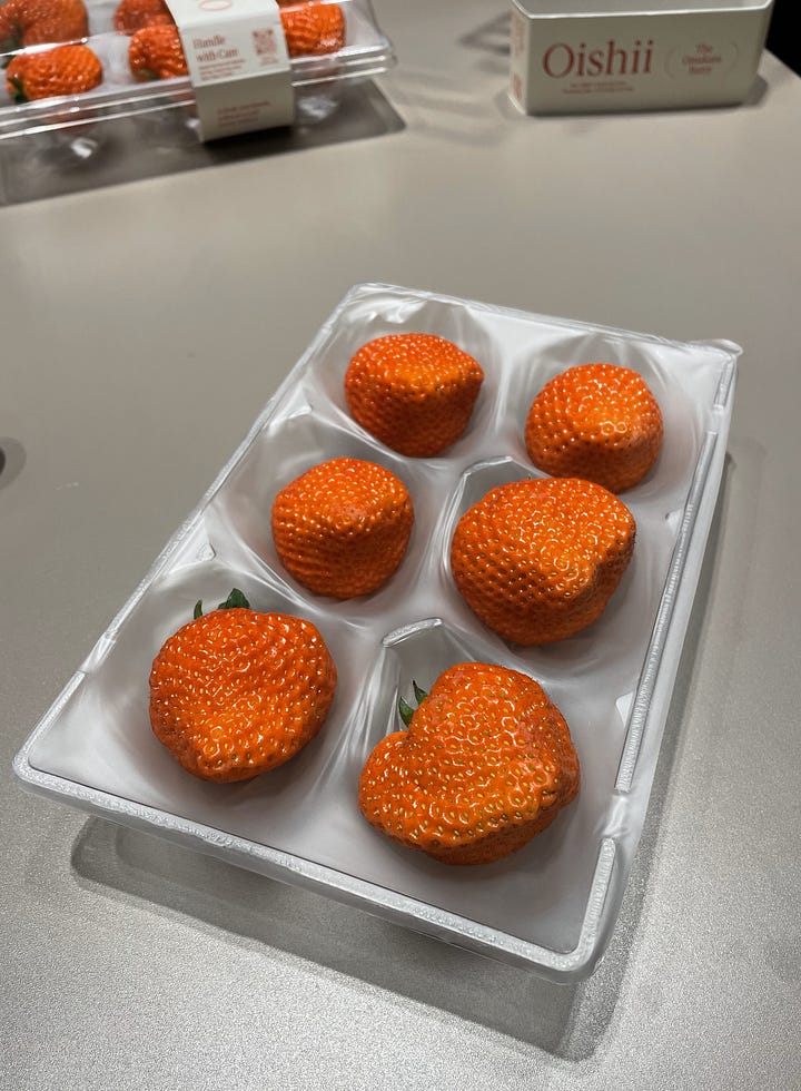 Hiroki Koga and Oishii strawberries