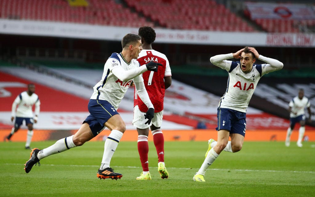 Sergio Reguilon has perfect reaction to Erik Lamela rabona vs Arsenal |  Football | Metro News