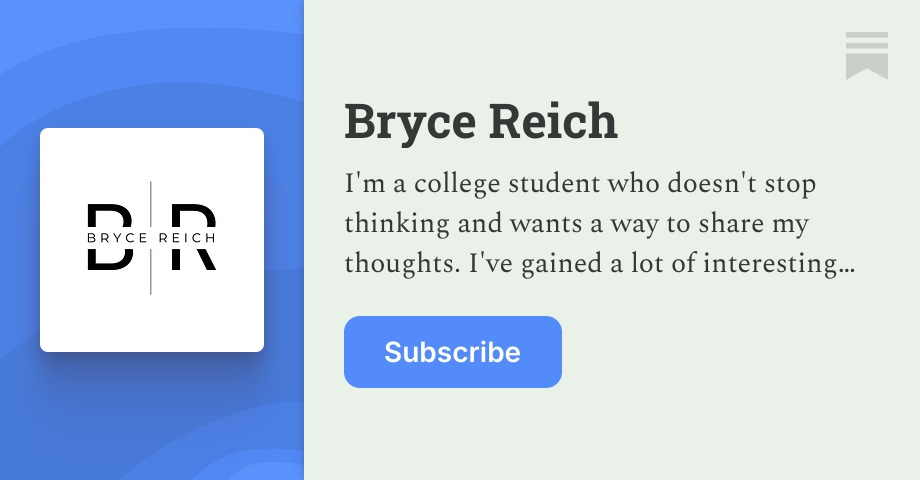 Bryce Reich | Substack