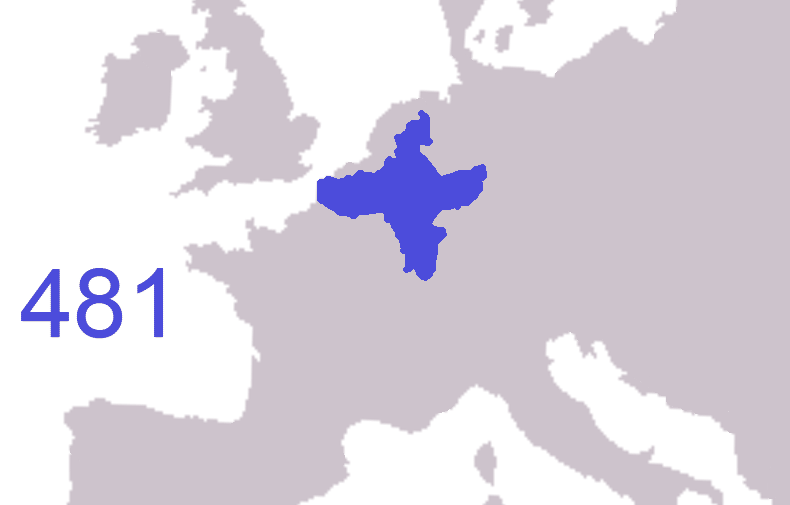 Expansion of the Frankish kingdom from 481 to 870 Expansion of the Frankish kingdom from 481 to 870