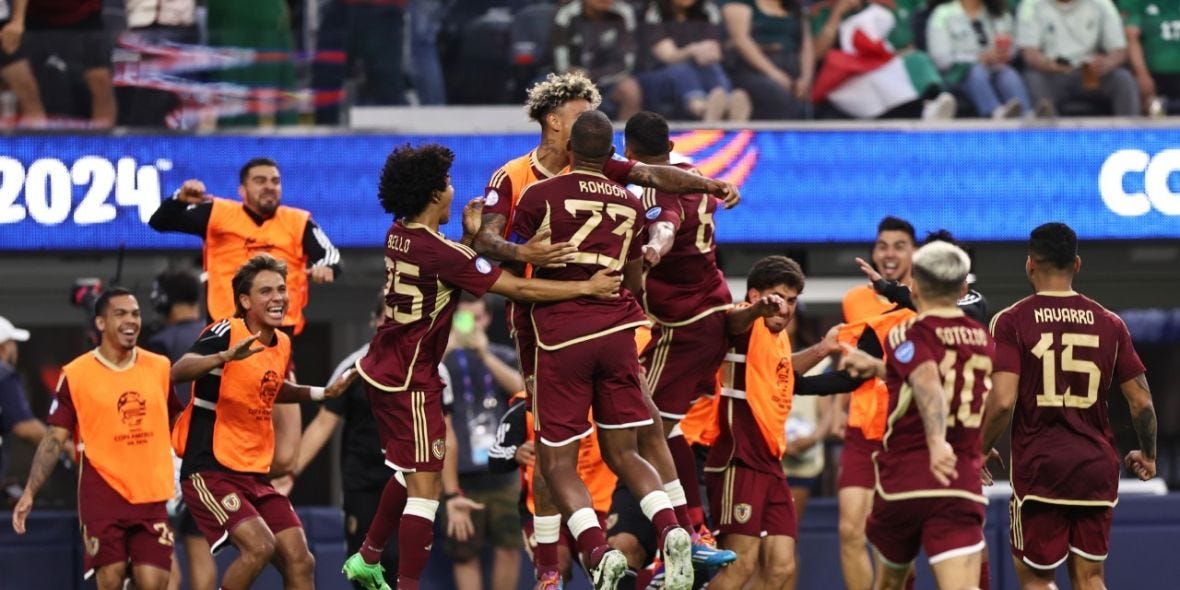 Venezuela le gana a México 1 a 0 en el SoFi Stadium de California con gol de Rondón. Venezuela le gana a México 1 a 0 en el SoFi Stadium de California con gol de Rondón.