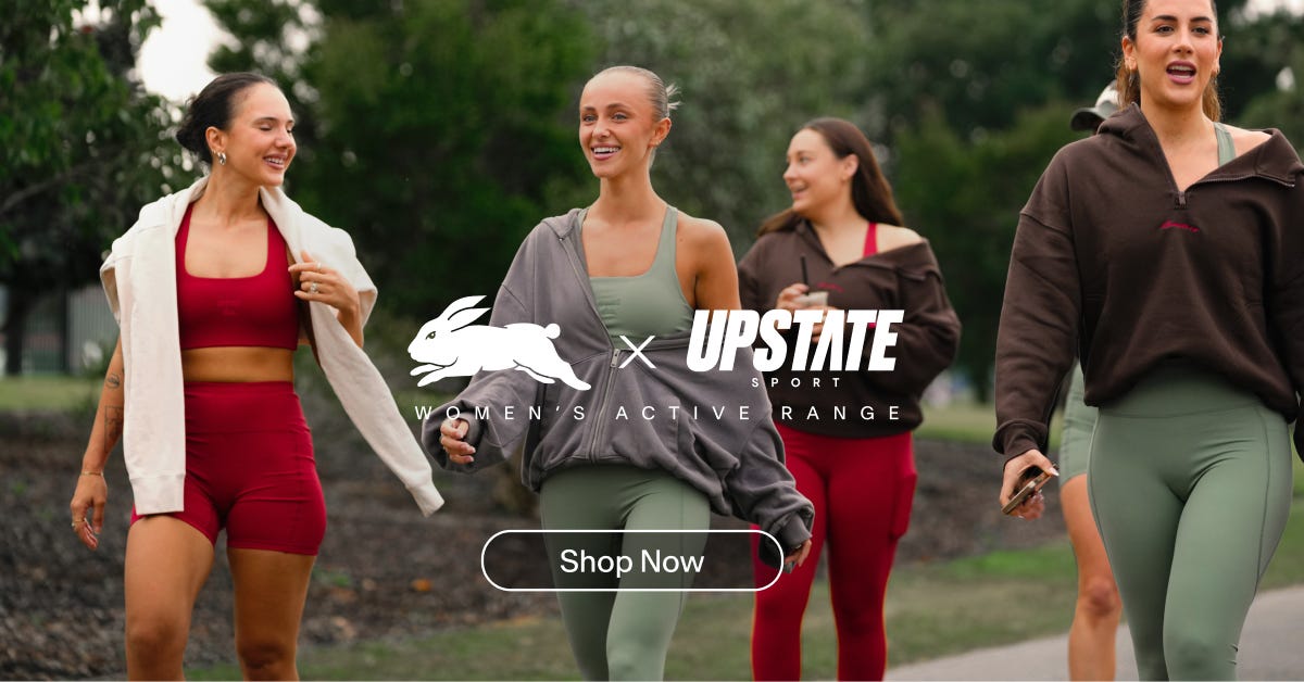 Styled for life, made for movement. Rabbitohs x Upstate Women's Activewear  range has officially dropped. Discover the new activewear collection  designed just for women. Shop the range now! https://t.co/Eiw2FD9fWW