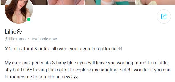 An OnlyFans account providing Girlfriend experience An OnlyFans account providing Girlfriend experience