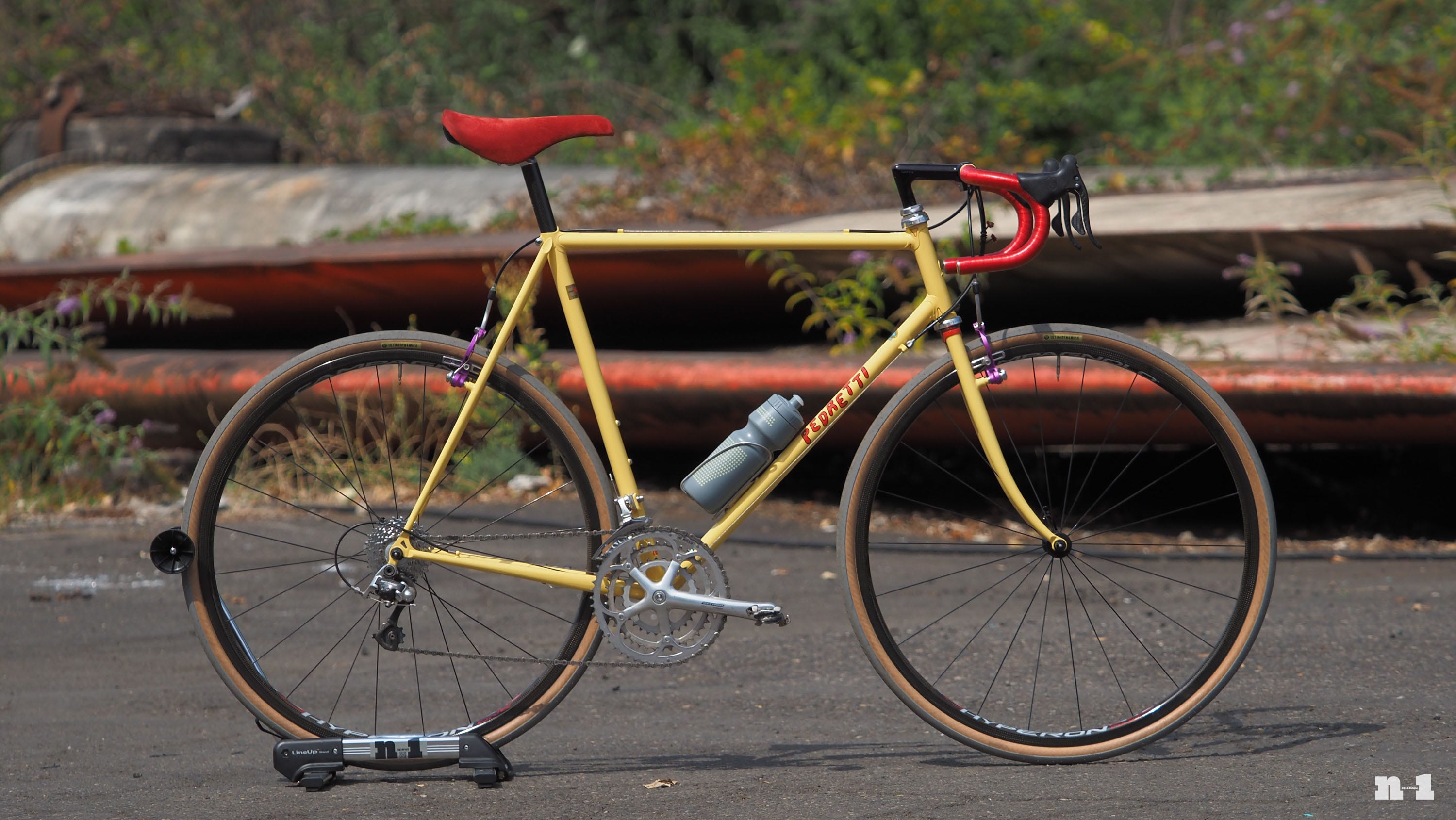 Marco Pedretti yellow road bike