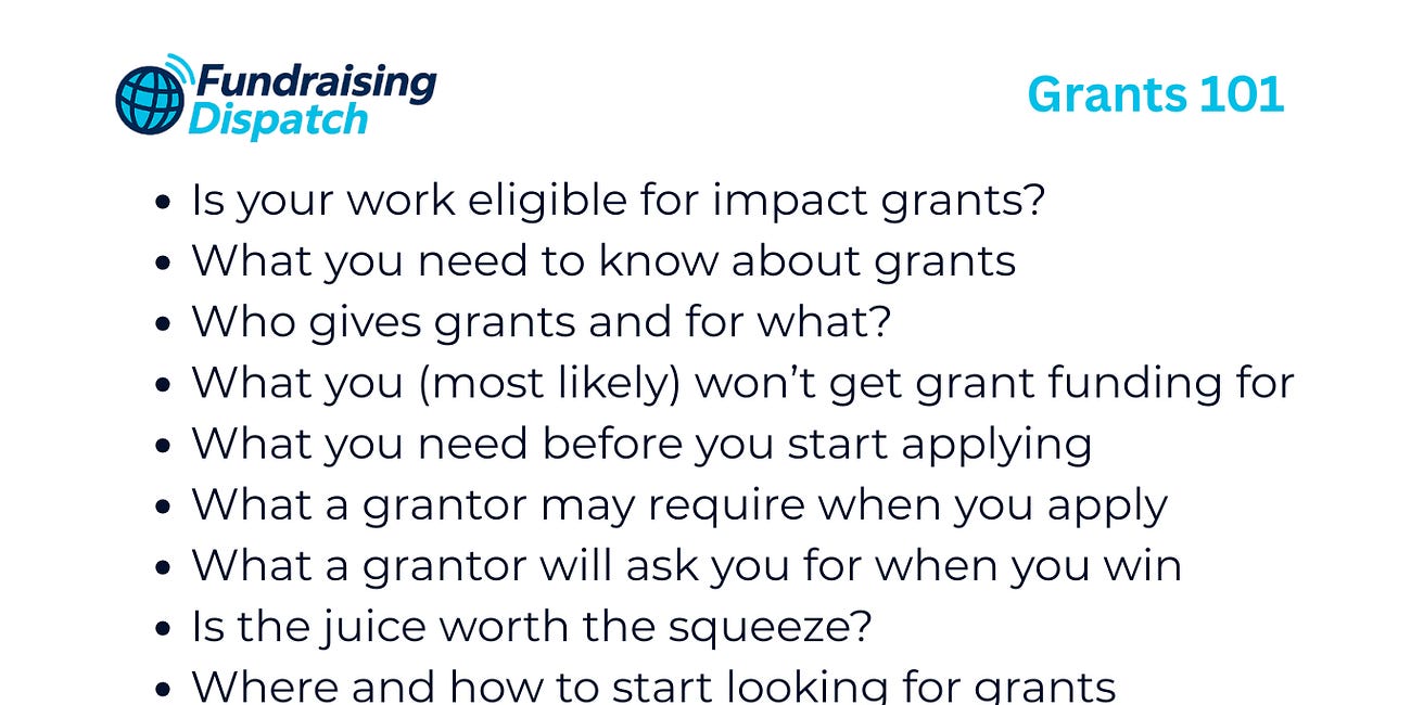 Grants 101 - Let's bring it back to the basics