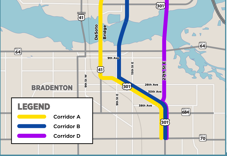 FDOT Schedules Public Workshops for Bradenton–Palmetto Connector Study
