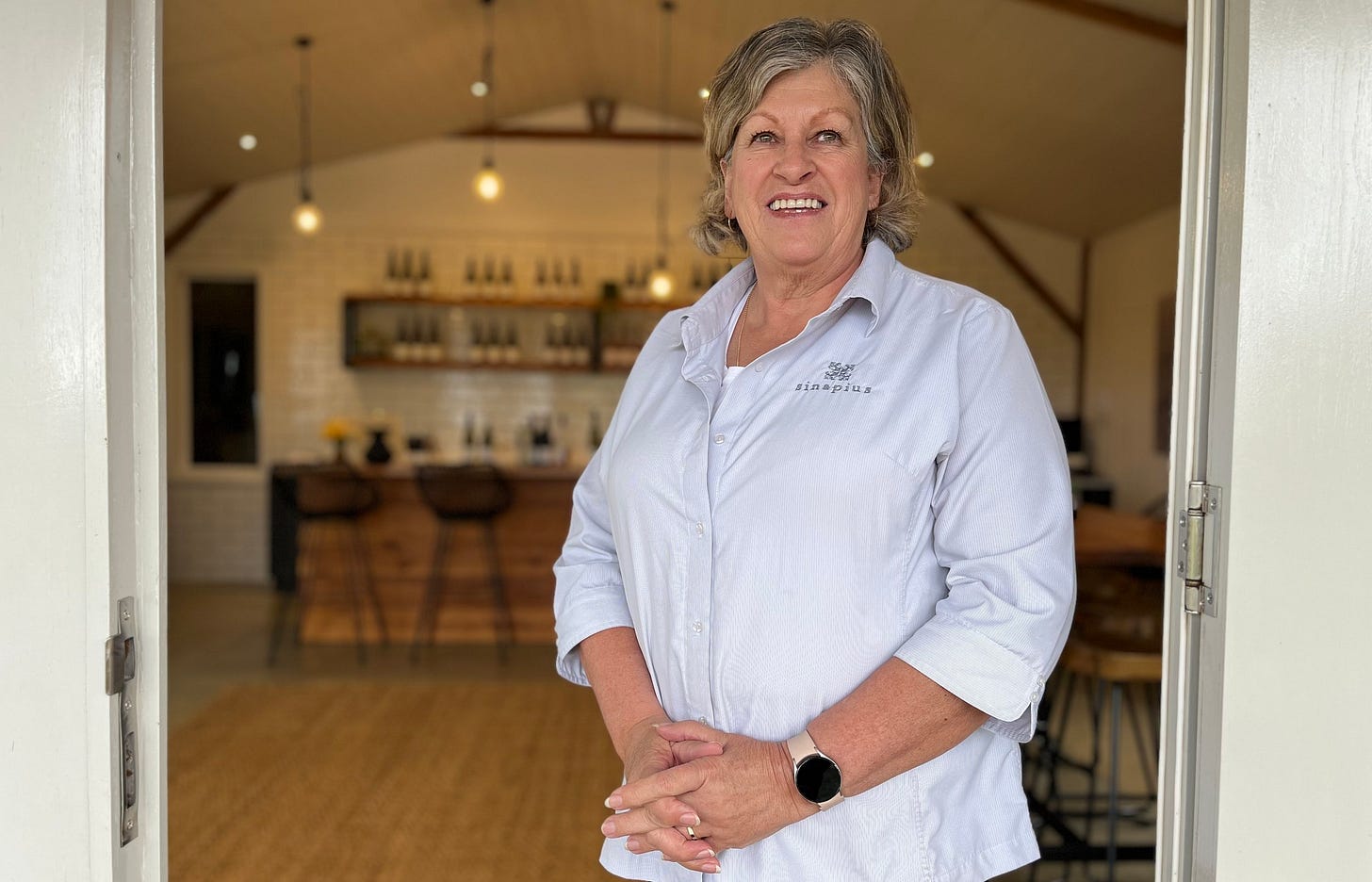 Sinapius cellar door manager Kym Clayton