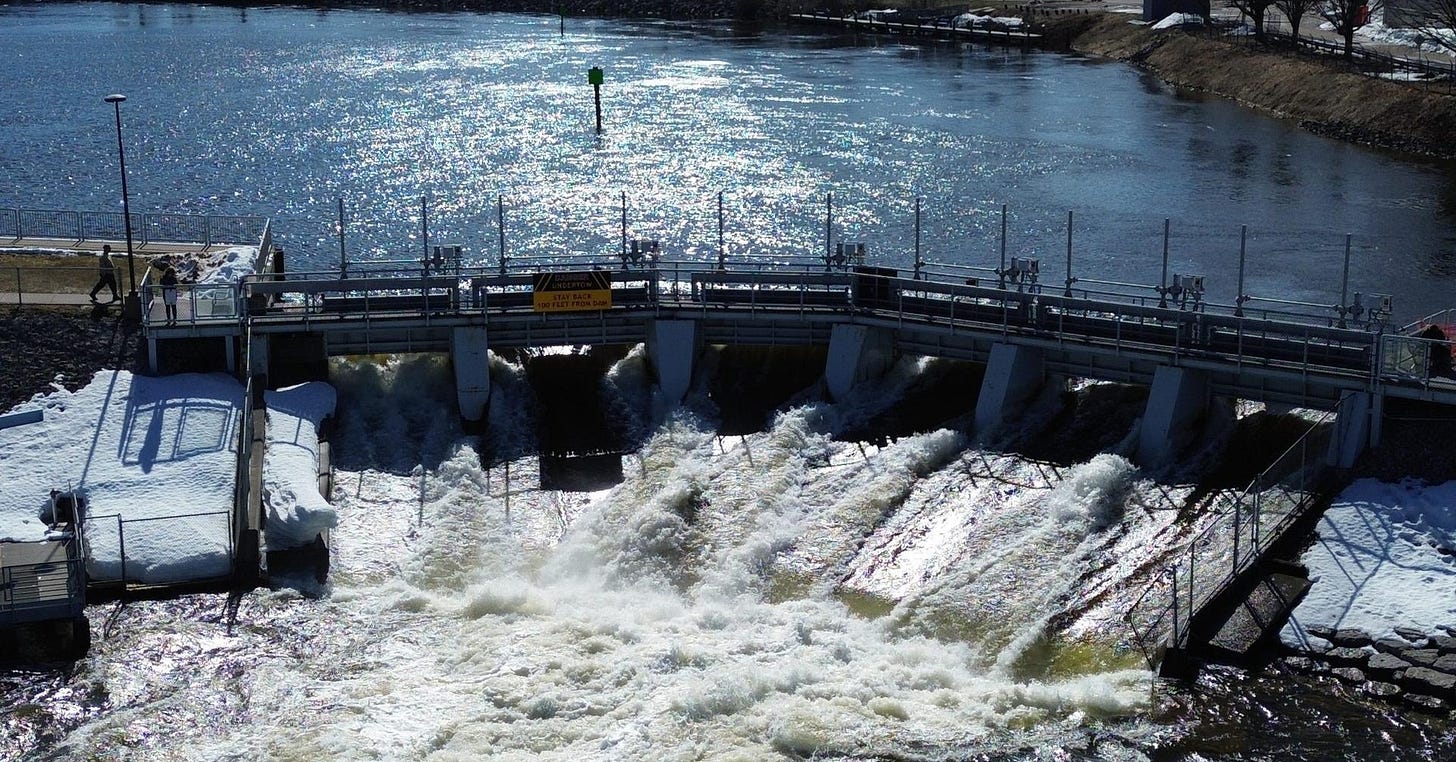 Michigan flood watch: Water less than 8 inches from top of Cheboygan Dam -  Civic Media