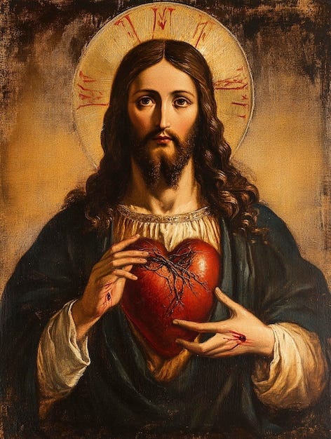 Sacred Heart of Jesus | Premium AI-generated image