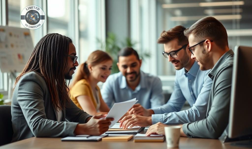 a sales team working daily habits