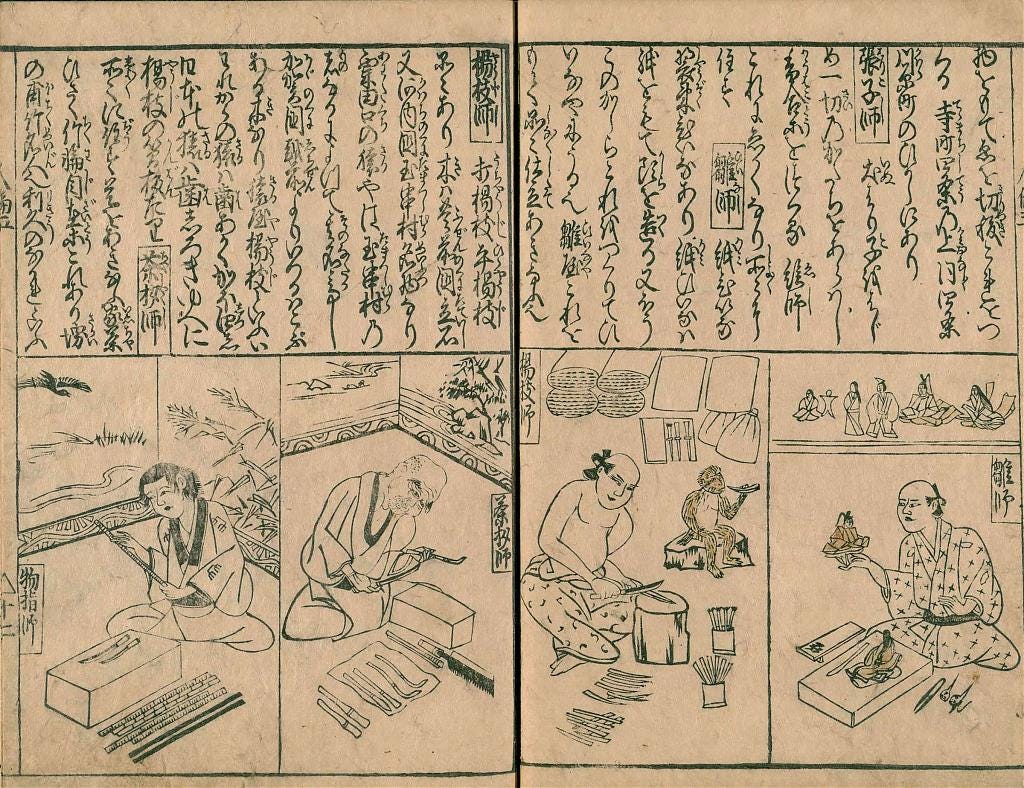 Doll maker (right), ca. 1690 Doll maker (right), ca. 1690