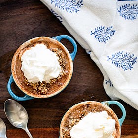 No Sugar Peach Crumble