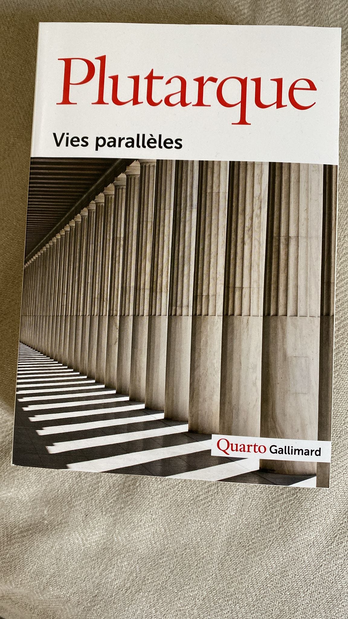 Vie parallèles de Plutarque, lecture favorite de Napoléon