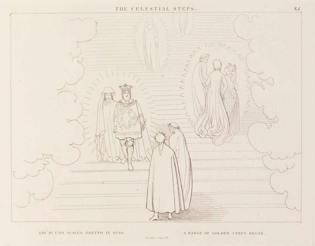 John Flaxman RA, 'The Celestial Steps' (from The Divine Comedy, Paradise)
