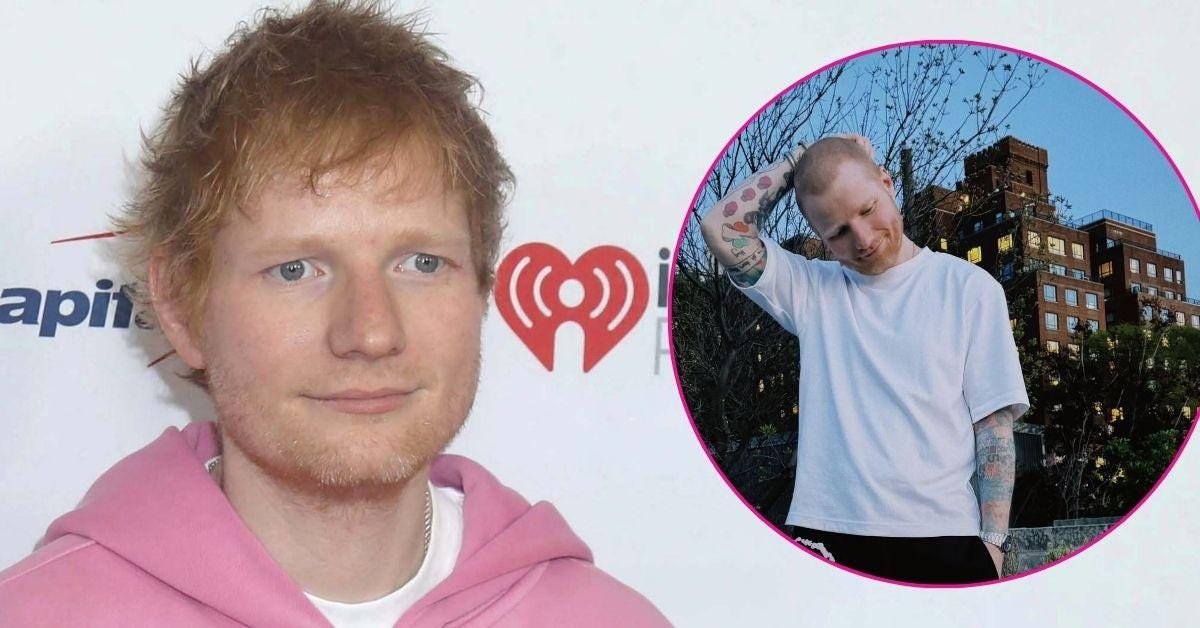 split photo of Ed Sheeran split photo of Ed Sheeran