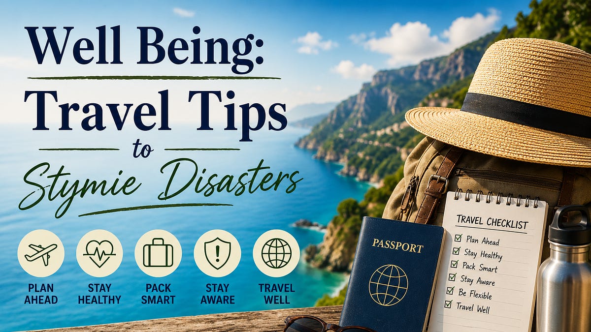 Well Being: Travel Tips to Stymie Disasters