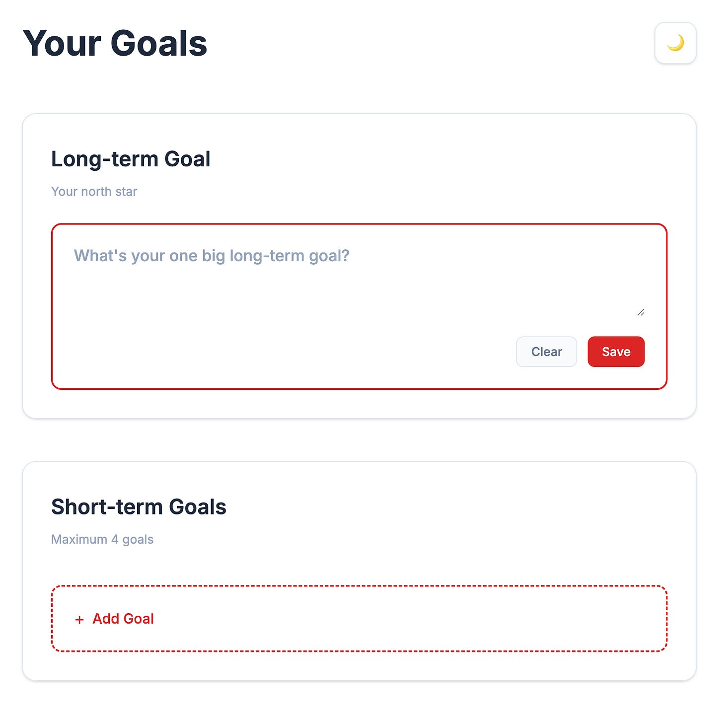 The frontend skeleton of my application.