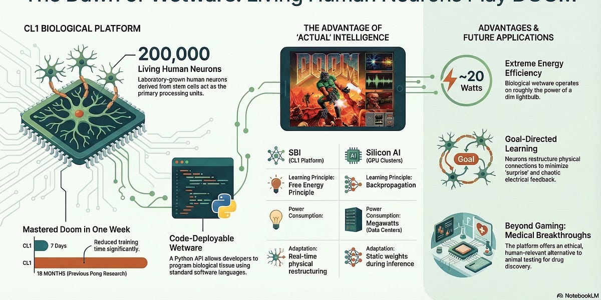 Brain Cell Simulation Human Brain Cells Are Playing Doom. The Future of Computing Just Changed.