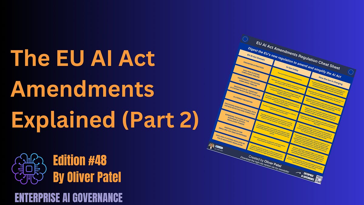 The EU AI Act amendments explained (Part 2)
