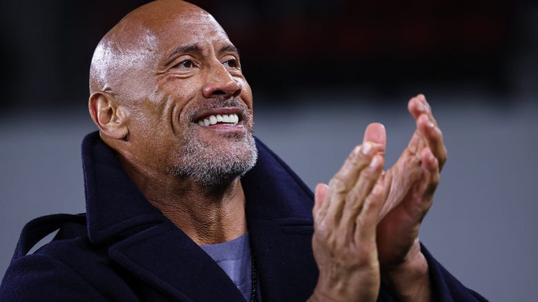 Dwayne The Rock Johnson At An XFL Game 
