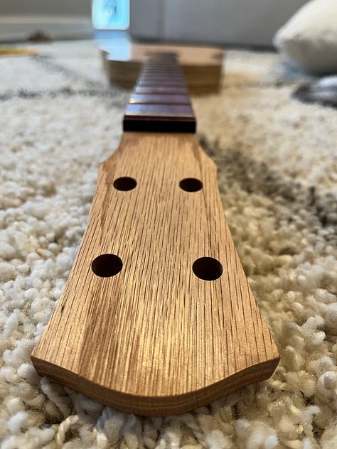 a work in progress guitar build