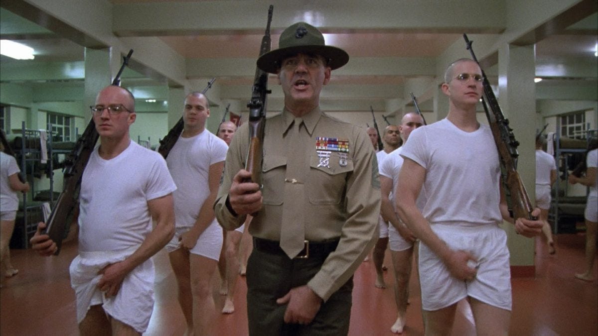 Full Metal Jacket - Review by David Denby - Scraps from the loft