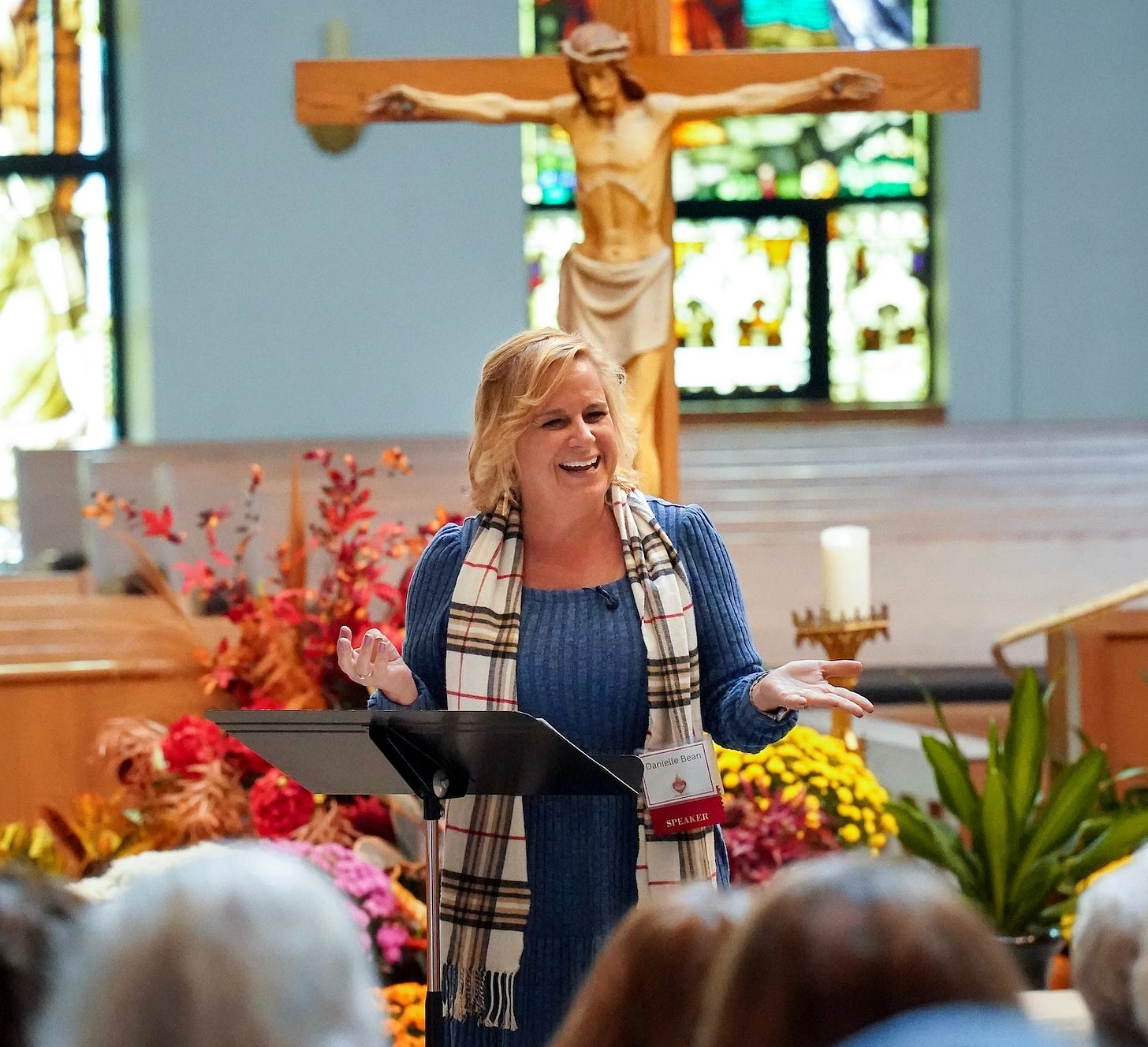 Catholic speaker Danielle Bean at Albany women;s conference