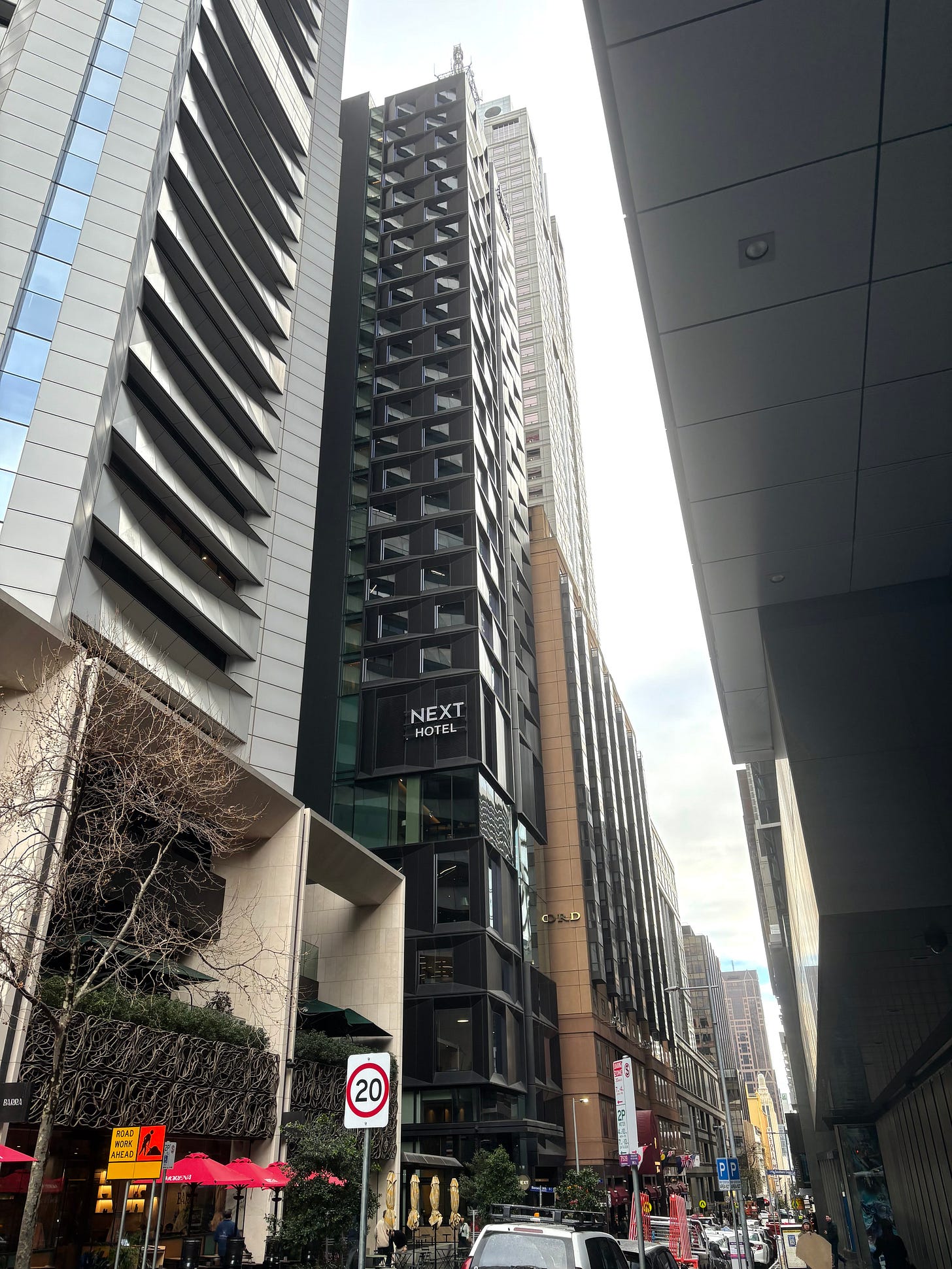 Next Hotel on Melbourne’s Little Collins Street.