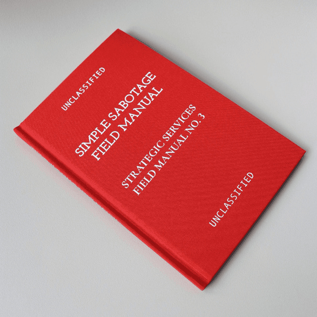 Simple Sabotage Field Manual - Book Cover