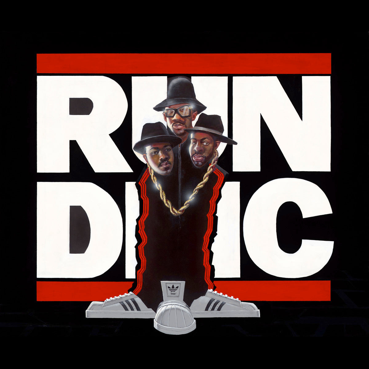 Run DMC Wall Art | Justin BUA | Legends of Hip Hop | Urban Art - Justinbua