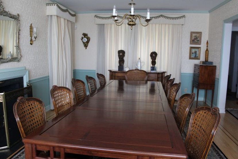 J.I. Rodale house dining room