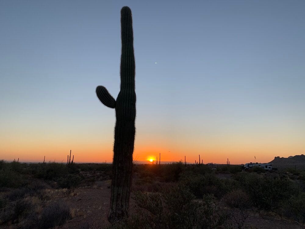 Sunset at Lost Dutchman State Park