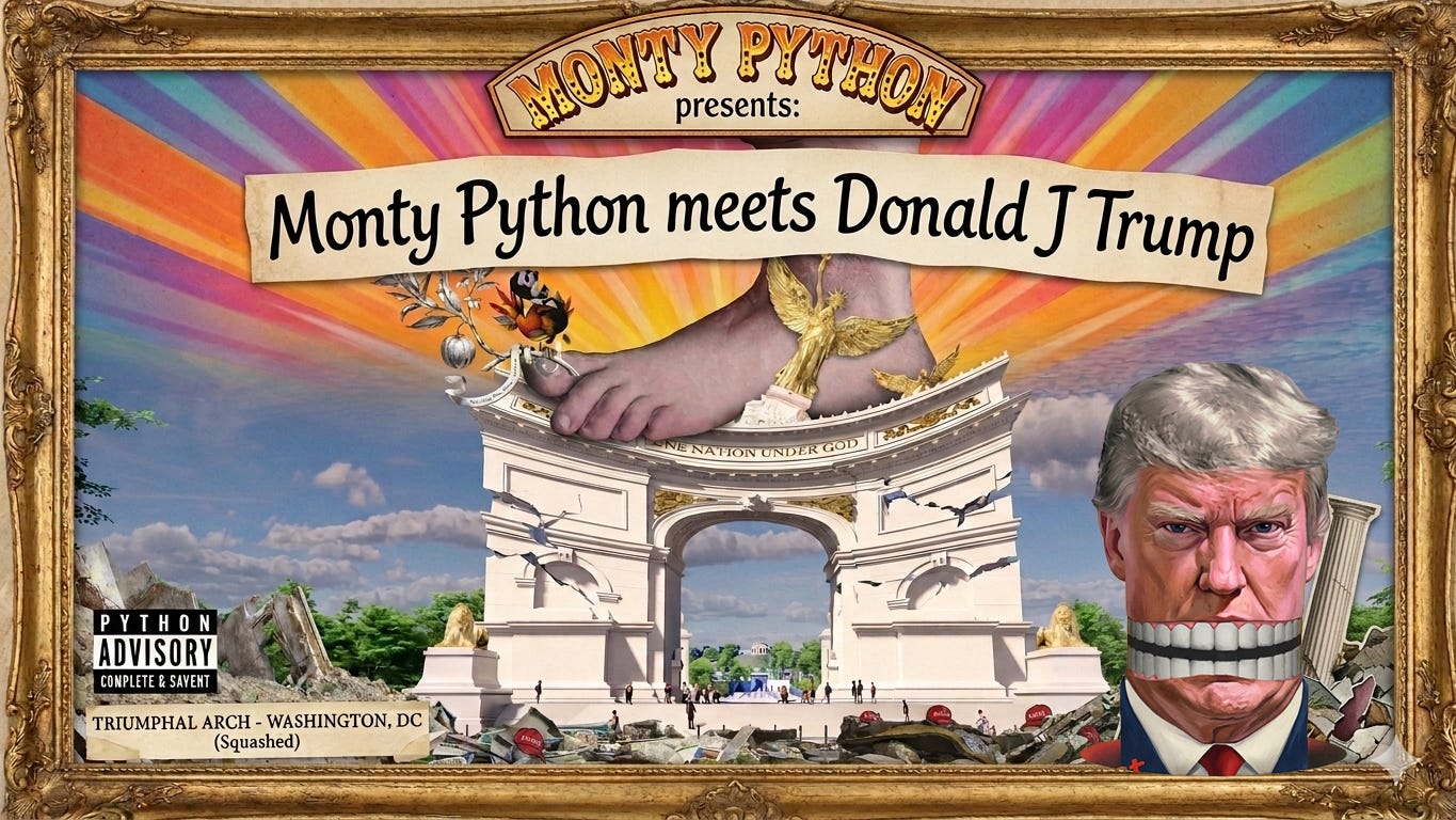 The Arch of Absurdity: Why We Need a 16-Ton Weight and a Giant Foot Right Now