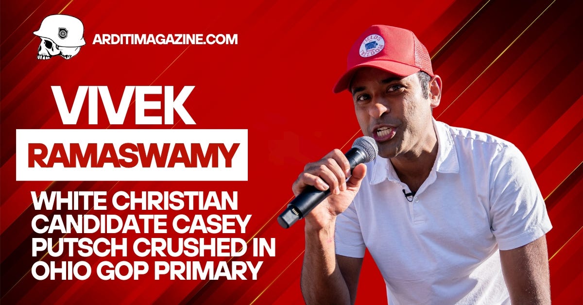 White Christian Candidate Casey Putsch Crushed in Ohio GOP Primary