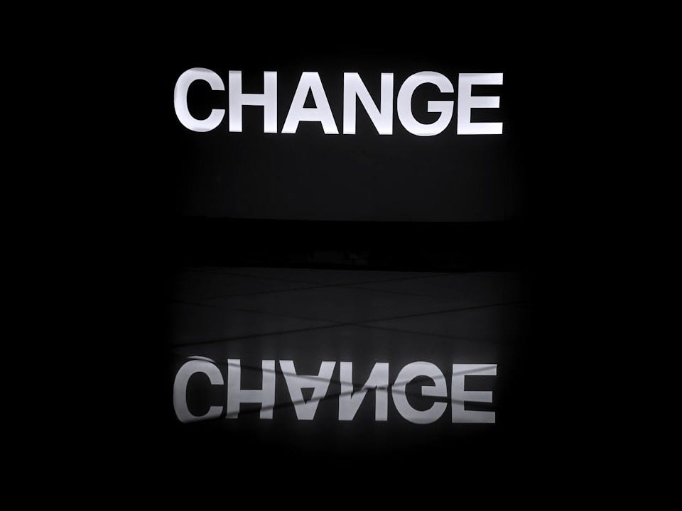 a black and white photo of the word change a black and white photo of the word change