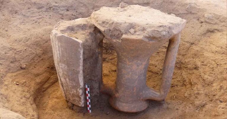 Two libation tubes that were found at Olbia in France. (Image credit: Tassadit Abdelli / Inrap) Two libation tubes that were found at Olbia in France. (Image credit: Tassadit Abdelli / Inrap)