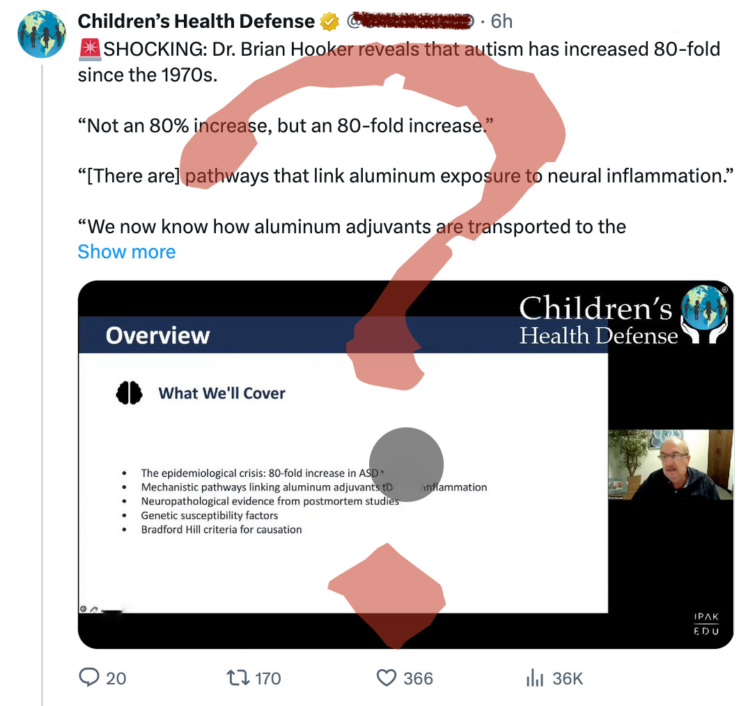 Brian Hooker is paid by CHD is produce this kind of propaganda.