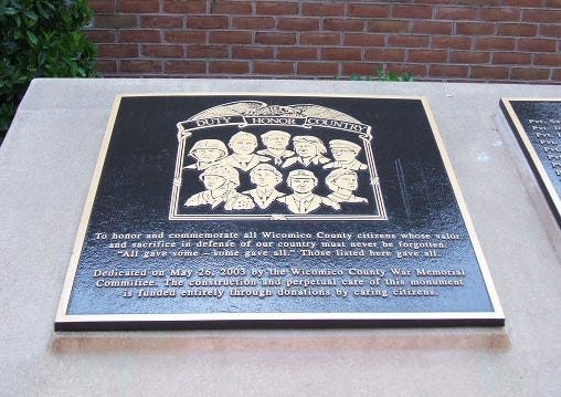 The War Memorial was dedicated in 2003. The War Memorial was dedicated in 2003.