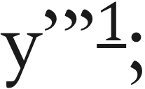 Screenshot of a string of characters from the sentence quoted above. Text y'"1: