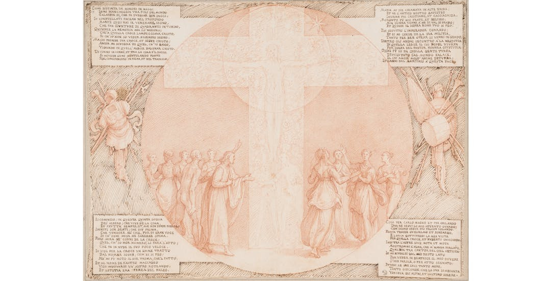 Fifth Heaven, or that of Mars: the blessed form a Celestial Cross