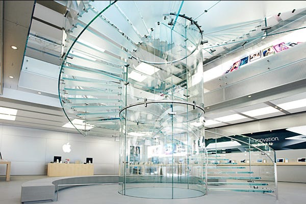 The Apple Store spiral staircases: design icons