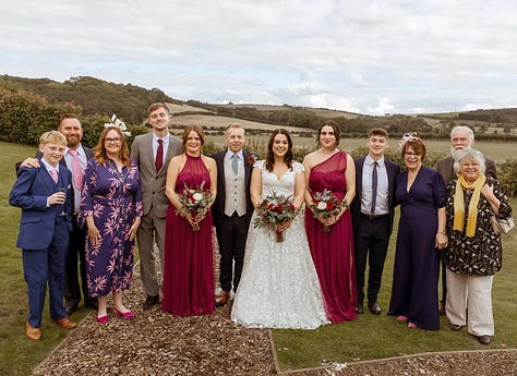 Holly and toms wedding day